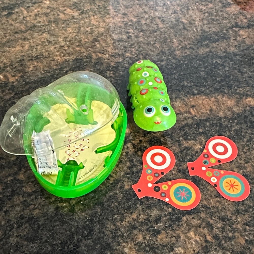 Target super Rare HexBug Green Caterpillar hex bug Toy Butterfly heapillar Nano